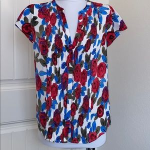 Maison Jules Floral Print Blouse